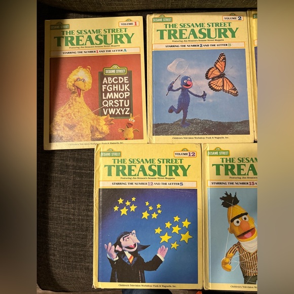 Vintage Sesame Street treasury books 1 2 3 12 15 - Picture 2 of 6